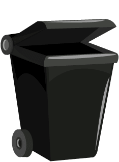 Icon Black Bin